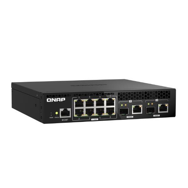 QNAP QSW-M2108R-2C - Switch - gestito - 8 x 2.5GBase-T + 2 x combo 10 Gigabit SFP+/RJ-45 - desktop, montabile su rack
