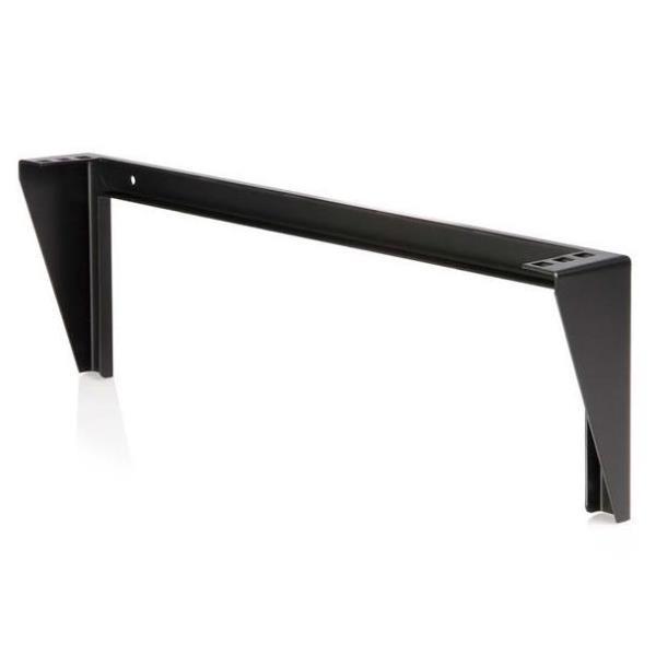 StarTech.com Staffa rack in acciaio 19" 1U - Staffa di montaggio verticale per apparecchiature di rete e dati  (RK119WALLV) - Staffa di montaggio - montaggio a parete - nero - 1U - 19" - per P/N: SV831DUSBUK