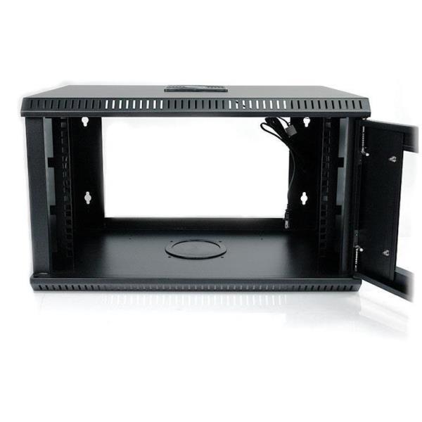 StarTech.com Armadio server rack montaggio a parete 6U 50 cm ca. con sportello in acrilico - Rack cabinet - montaggio a parete - nero - 6U - 19"