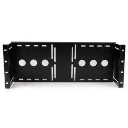 StarTech.com Staffa di montaggio universale per monitor LCD VESA per rack 19'' o armadi - Kit montaggio - per display LCD - acciaio stampato a freddo - nero - dimensione schermo: 19" - per P/N: CABSCRWS1224, RK2433BKM, RK2537BKM, RK3236BKF, RK4236BKB, RK4