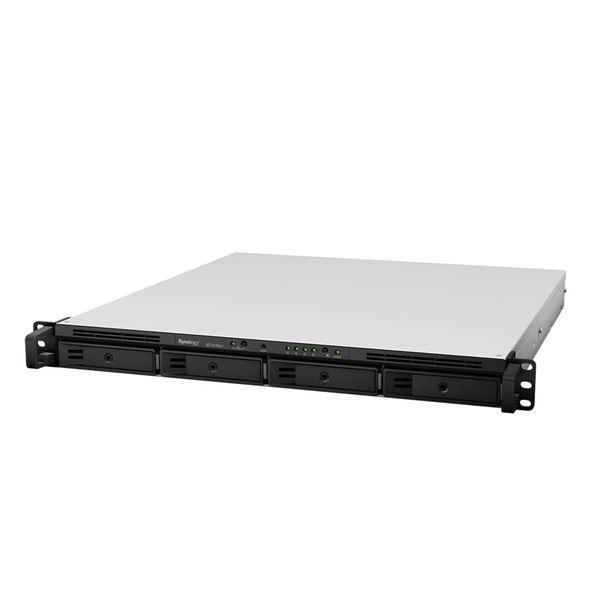 Synology RackStation RS1619xs+ - Server NAS - 4 alloggiamenti - montabile in rack - SATA 6Gb/s - RAID RAID 0, 1, 5, 6, 10, JBOD, RAID F1 - RAM 8 GB - Gigabit Ethernet - iSCSI supporto - 1U