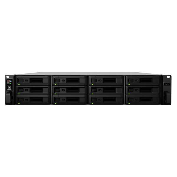 Synology RackStation RS3618XS - Server NAS - 12 alloggiamenti - montabile in rack - SATA 6Gb/s - RAID RAID 0, 1, 5, 6, 10, JBOD, RAID F1 - RAM 8 GB - Gigabit Ethernet - iSCSI supporto - 2U