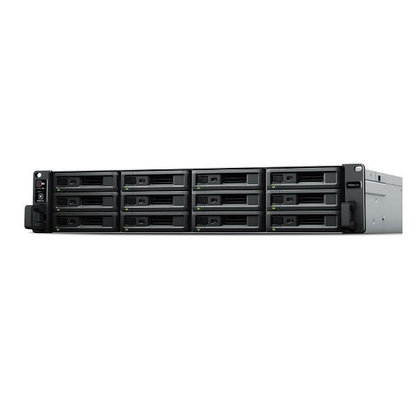 Synology RackStation RS3621xs+ - Server NAS - 12 alloggiamenti - montabile in rack - SATA 6Gb/s - RAID 0, 1, 5, 6, 10, JBOD, sostituzione a caldo, hot spare 6, hot spare 10, 1 hot spare, RAID F1, hot spare F1 - RAM 8 GB - Gigabit Ethernet / 10 Gigabit Eth