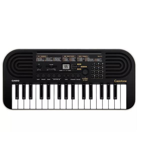 Casio Casiotone SA-51 - Tastiera elettronica - 32 tasti - 32 note polifonia - bianco e nero