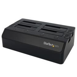 StarTech.com Docking Station USB 3.0 per quattro Hard Disk SSD / HDD SATA con UASP - Docking Station Disco Rigido 2.5" / 3.5" -6.4cm/8.9cm - Contenitore memoria - 4 alloggiamenti (SATA-600) - per P/N: SVA12DN4NEUA