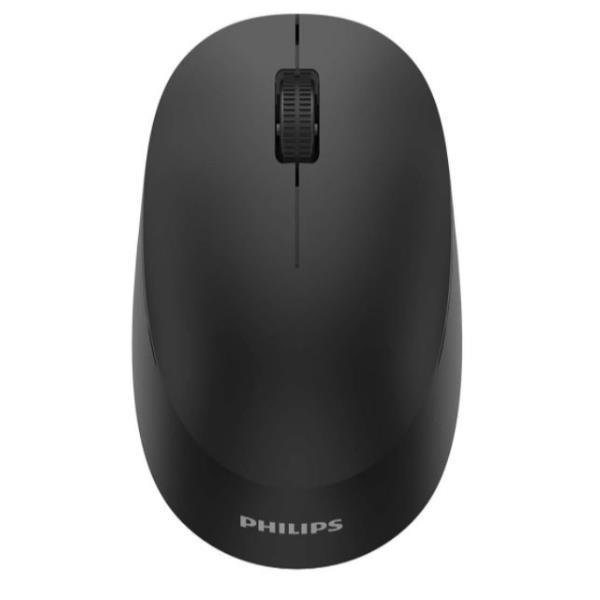 Philips SPK7407B - 4000 Series - mouse - ergonomico - per destrorsi e per sinistrorsi - ottica - 4 pulsanti - senza fili - 2.4 GHz, Bluetooth 3.0, Bluetooth 5.0 - ricevitore wireless USB