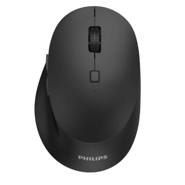 Philips 5000 Series SPK7507B - Mouse - ergonomico - per destrorsi - ottica - 6 pulsanti - senza fili - 2.4 GHz - ricevitore wireless USB