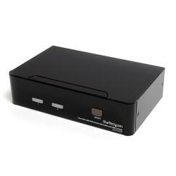 StarTech.com Switch KVM DVI USB 2 porte, con audio e hub USB 2.0 - Switch KVM / audio / USB - 2 x KVM / audio / USB - 1 utente locale - desktop - per P/N: IM12D1500P, SVA12M2NEUA, SVA12M5NA, USBDVI4N1A10, USBDVI4N1A6