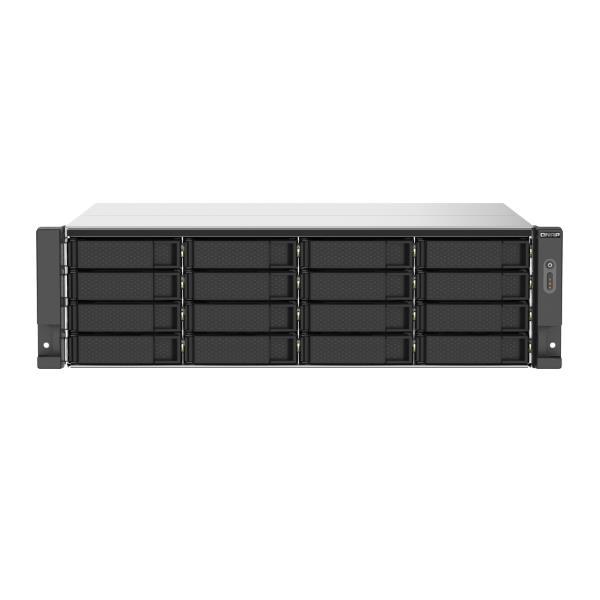 QNAP TS-1673AU-RP - Server NAS - 16 alloggiamenti - montabile in rack - SATA 6Gb/s - RAID 0, 1, 5, 6, 10, JBOD, sostituzione a caldo, hot spare 6, hot spare 10 - RAM 16 GB - Gigabit Ethernet / 2.5 Gigabit Ethernet - iSCSI supporto - 3U
