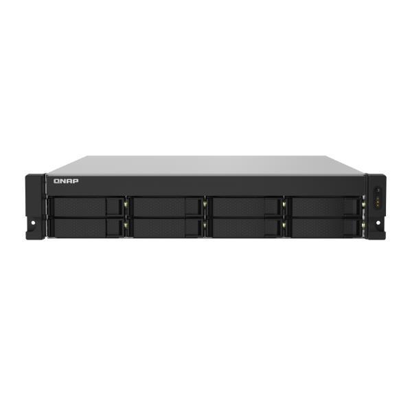 QNAP TS-832PXU - Server NAS - 8 alloggiamenti - montabile in rack - SATA 6Gb/s - RAID 0, 1, 5, 6, 10, 50, JBOD, 60 - RAM 4 GB - Gigabit Ethernet / 2.5 Gigabit Ethernet / 10 Gigabit Ethernet - iSCSI supporto - 2U
