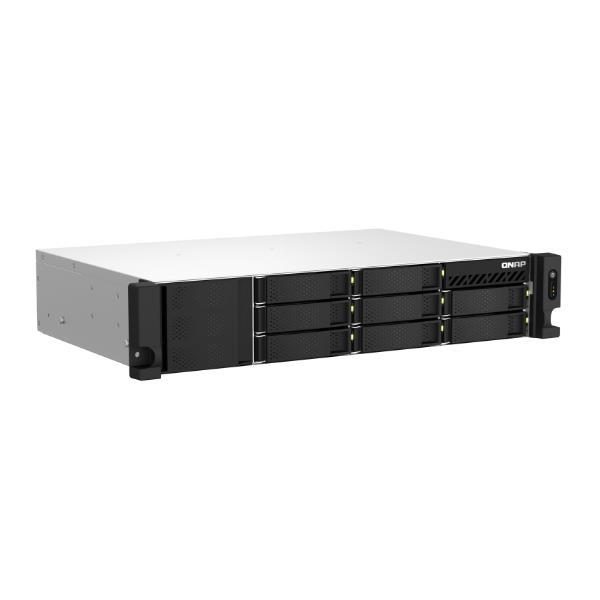 QNAP TS-873AeU-RP - Server NAS - 8 alloggiamenti - montabile in rack - SATA 6Gb/s - RAID 0, 1, 5, 6, 10, 50, JBOD, 60 - RAM 4 GB - 2.5 Gigabit Ethernet - iSCSI supporto - 2U