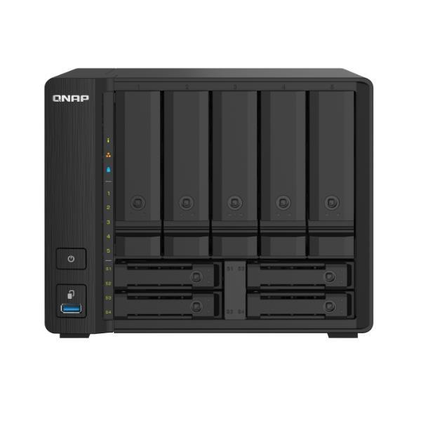 QNAP TS-932PX - Server NAS - 9 alloggiamenti - SATA 6Gb/s - RAID 0, 1, 5, 6, 10, 50, JBOD, sostituzione a caldo, hot spare 6, 60, 50 sostituzione a caldo, hot spare 10, 1 hot spare, hot spare 60 - RAM 4 GB - Gigabit Ethernet / 2.5 Gigabit Ethernet / 10 Gi