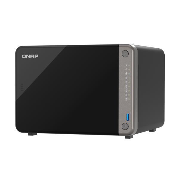 QNAP TS-AI642 - Server NAS - 6 alloggiamenti - SATA 6Gb/s - RAID RAID 0, 1, 5, 6, 10, 50, JBOD - RAM 8 GB - Gigabit Ethernet / 2.5 Gigabit Ethernet - iSCSI supporto