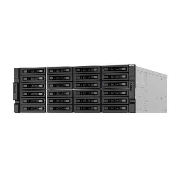 QNAP TS-H3087XU-RP - Server NAS - 30 alloggiamenti - montabile in rack - SATA 6Gb/s - RAID 0, 1, 5, 6, 10, 50, JBOD, 60 - RAM 64 GB - 2.5 Gigabit Ethernet / 10 Gigabit Ethernet - iSCSI supporto - 4U