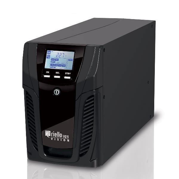 Riello UPS Vision VST 2000 - UPS - 200/208/220/230/240 V c.a. V - 1.6 kW - 2000 VA - RS-232, USB - connettori di uscita 4 - grigio scuro, RAL 7016
