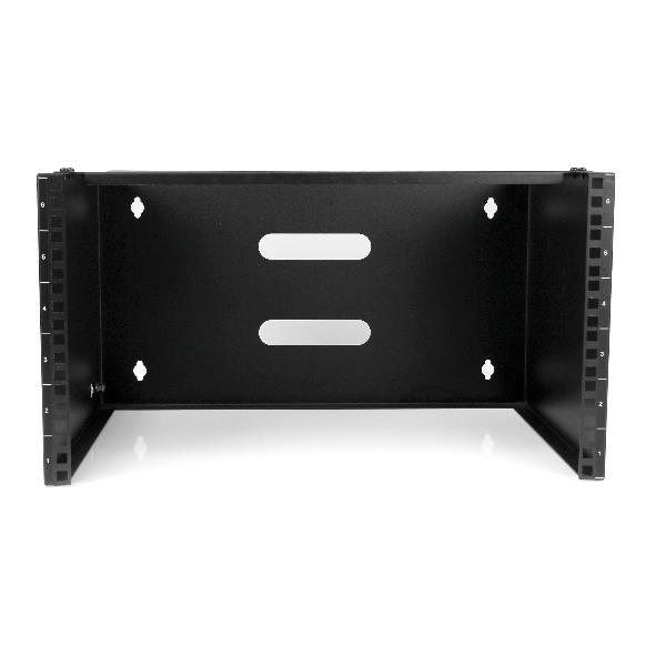 StarTech.com Staffa Rack 19" 6U a Parete - Profondità 35 cm Profilo Basso - Rack 19 pollici per Switch, Patch Panel, Server e Dispositivi IT - Portata 20 Kg - Nero (WALLMOUNT6) - Armadio - montaggio a parete - nero - 6U - 19"