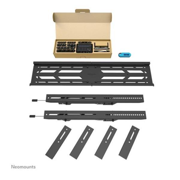 Neomounts by Newstar Select WL35S-950BL19 - Kit montaggio (montaggio a muro) - impieghi gravosi - per pannello piatto - bloccabile - nero - dimensione schermo: 55"-110"