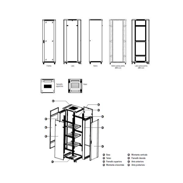 WP EUROPE RACK IP20 RNA 27U 800X800 NERO S