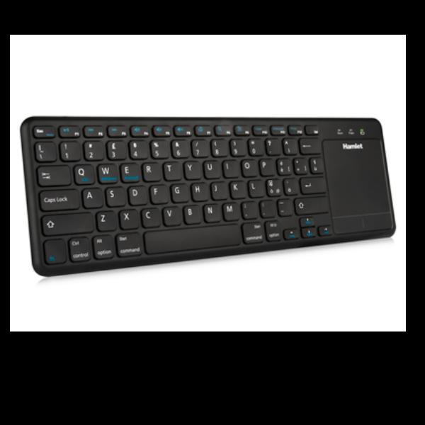 Hamlet Wireless Smart TV - Tastiera - con touchpad - senza fili - 2.4 GHz - QWERTY - italiana