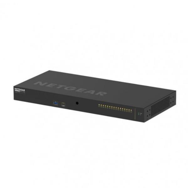 NETGEAR AV Line M4250-16XF - Switch - L3 - gestito - 16 x 10 Gigabit SFP+ - flusso d'aria da laterale a laterale - montabile su rack
