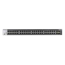 NETGEAR M4300-48X - Switch - L3 - gestito - 48 x 10 Gigabit Ethernet + 4 x SFP+ a 10 Gigabit condiviso - flusso d'aria da anteriore a posteriore - montabile su rack