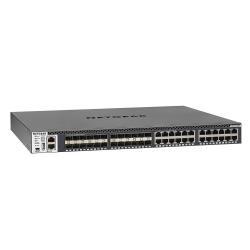 NETGEAR M4300-24X24F - Switch - L3 - gestito - 24 x 10/100/1000/10000 + 24 x 10 Gigabit SFP+ - flusso d'aria da anteriore a posteriore - montabile su rack