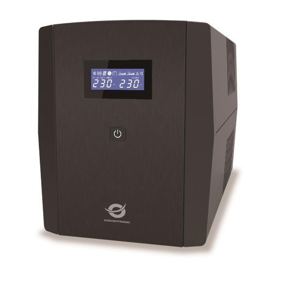 Conceptronic 1200VA 720W, IEC x 6, HID USB, RJ45 InOut, AVR