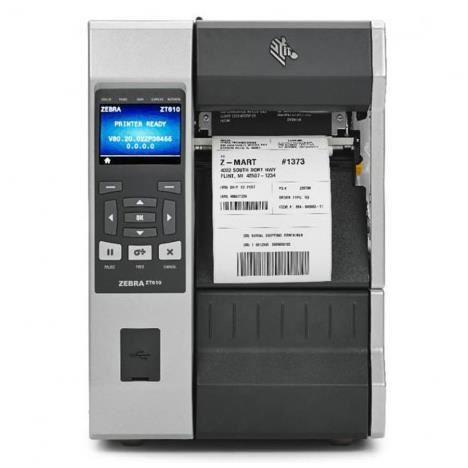 Zebra ZT610 - Stampante per etichette - termico diretto / trasferimento termico - Rullo (11,4 cm) - 600 dpi - fino a 152 mm/sec - USB, seriale, Gigabit LAN, host USB, NFC, Bluetooth 4.0 - barra di strappo