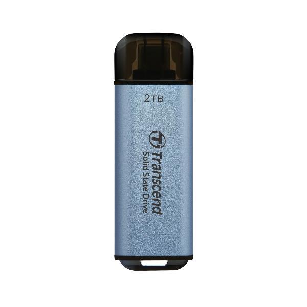 Transcend ESD300 - SSD - 2 TB - esterno (portatile) - USB 3.2 Gen 2x1 (USB-C connettore) - rosy pink