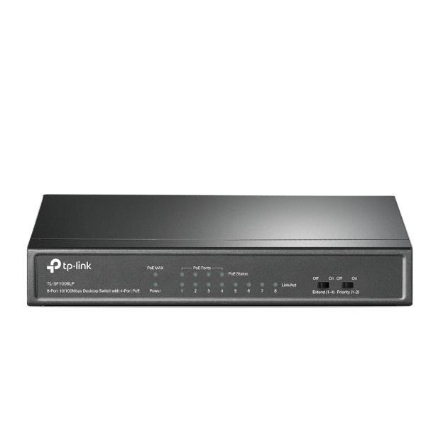 Switch desktop 8 porte 10/100Mbps di cui 4 PoE TL-SF1008LP