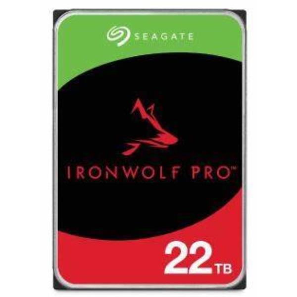 Seagate IronWolf Pro ST22000NT001 - HDD - 22 TB - interno - 3.5" - SATA 6Gb/s - 7200 rpm - buffer: 512 MB - con 3 anni Seagate Recupero dei dati di salvataggio