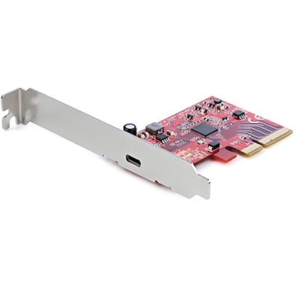 StarTech.com Scheda PCIe USB 3.2 Gen 2x2 a 1 porta - USB-C SuperSpeed 20Gbps PCI Express 3.0 x4- Host Controller Card - USB Type-C PCIe Add-On Adapter Card - Scheda di espansione - Windows & Linux, PCIe, USB 3.2 Gen 2 (3.1 Gen 2), PCIe 3.0, Rosso, 3126209