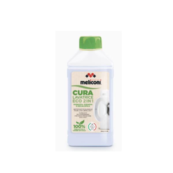 MELICONI CURA LAVATRICE LIQUIDO ECO 2 IN 1 IGIENIZZANTE E ANTICALCARE LAVATRICE FORMULA NATURALE PROLUNGA LA VITA DELL' ELETTRODOMESTICO CONF 2 FLACONI PER DUE TRATTAMENTI COMPLETI