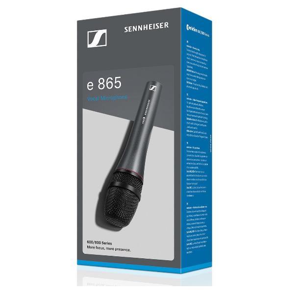 Sennheiser E865 Microfono a condensatore supercardioide per parlato e voce