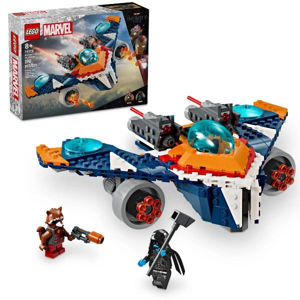 LEGO MARVEL WARBIRD DI ROCKET VS RONAN ASTRONAVE DA COSTRUIRE SET GUARDIANI DELLA GALASSIA CON 2 MINIFIGURE