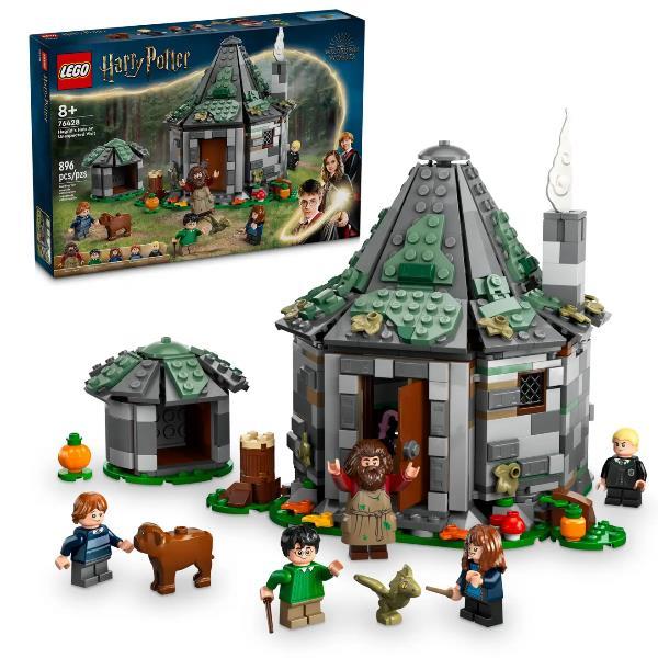 LEGO HARRY POTTER LA CAPANNA HAGRID UNA VISITA INATTESA CASA DA COSTRUIRE CON 7 PERSONAGGI