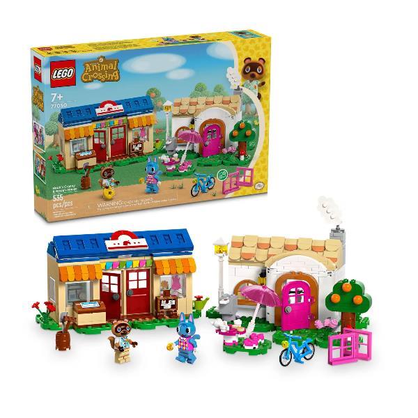 LEGO ANIMAL CROSSING BOTTEGA DI NOOK E CASA DI GRINFIA MODELLINI DA COSTRUIRE CON 2 PERSONAGGI