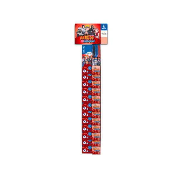Set 3 pezzi Frixion Ball e Clicker Naruto - colori assortiti - Pilot - expo 12 pezzi