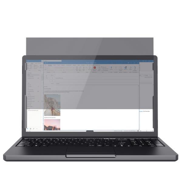 Trust Primo - Filtro privacy notebook - montaggio a slitta - 15.6" - nero