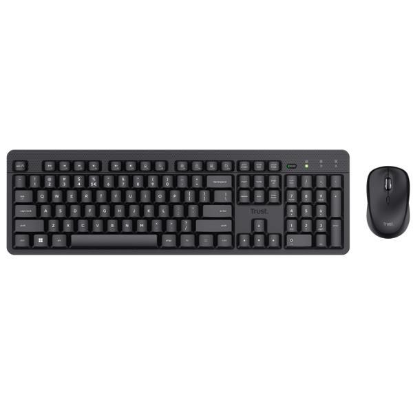 Set tastiera + mouse wireless ultrasilenzioso TKM-360 - Trust