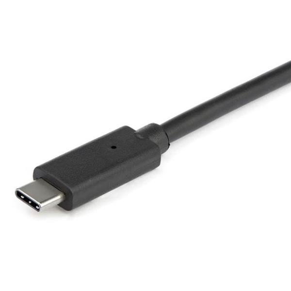 StarTech.com Hub USB-C a 3 porte con porta LAN - 10 Gbps - 2 USB-A e 1 USB-C (HB31C2A1CGB) - Hub - 1 x USB-C + 2 x USB 3.1 + 1 x 10/100/1000 - desktop - per P/N: PEXUSB321C
