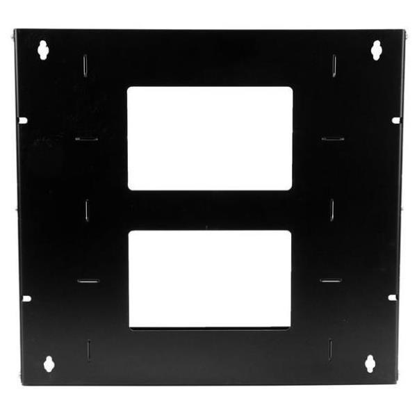 StarTech.com Rack Armadio per Montaggio a Parete con Mensola Incorporata - Accaio - 8U - regolabile da 12"-18" - Rack (montato a muro) - nero - 8U - 19" - per P/N: CABSCRWS1032