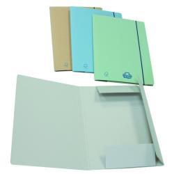 BREFIOCART ECO NEW CARTELLE C/ ELASTICO 3 LEMBI IN CARTONCINO ECOLOGICO 250X350MM A4 COL. CAMOSCIO CONF 20 Pz.