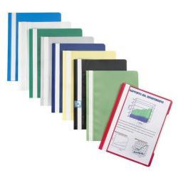 Favorit PRATIC - Cartellina per report - per A4 - blu elettrico con copertina trasparente (pacchetto di 10)