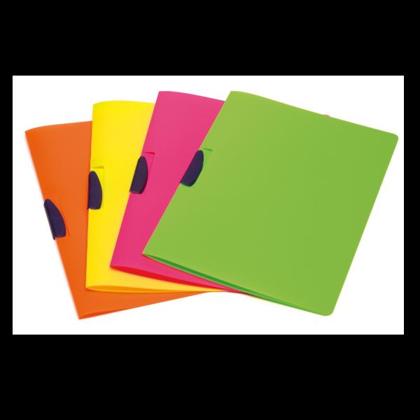 Bankers Box Shock'n Smile - Cartelletta archiviazione documenti - per A4 - capacità 40 fogli - colori fluorescenti, assortiti