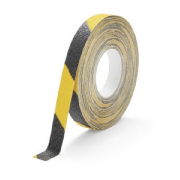 Nastro adesivo antiscivolo DURALINE GRIP+ - 2,5 cm x 15 m - giallo/nero - Durable