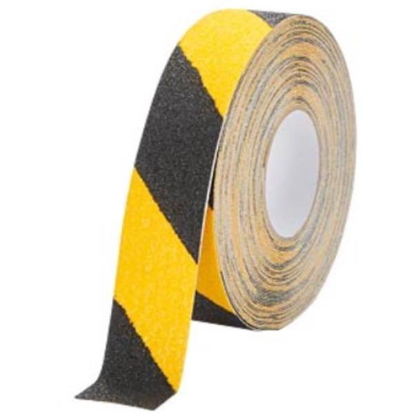 Nastro adesivo antiscivolo DURALINE GRIP+ - 5 cm x 15 m - giallo/nero - Durable