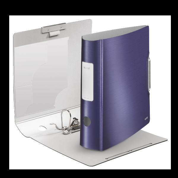 Leitz 180° Active Style - Quaderno ad anelli - larghezza dorsale 82 mm - per A4 - capacità 500 fogli - blu titanio