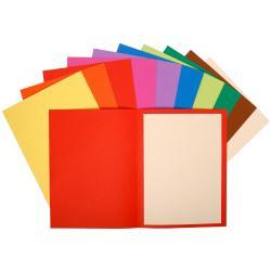 Exacompta Forever Flash 80 - Cartella semplice - per A4 - capacità 100 fogli - rosso, verde, arancione, avorio, Canary, blu scuro, lilla, verde lime, cioccolato, fucsia (pacchetto di 30)