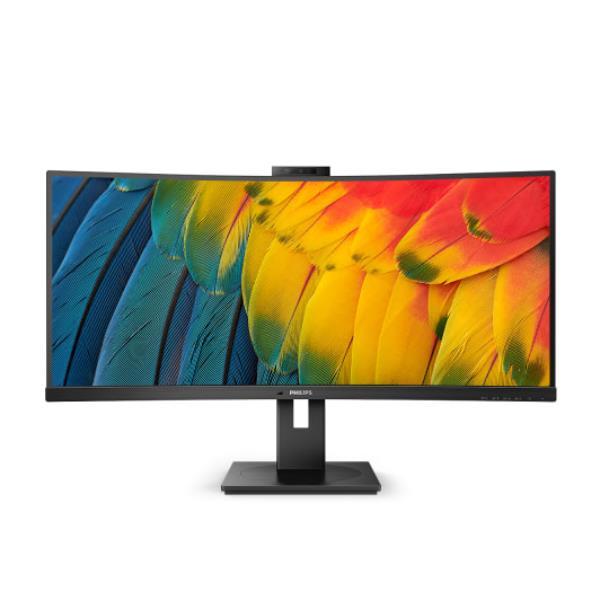 PHILIPS MONITOR CURVO 34 LED VA ULTRA WIDE 3440X1440 21:9 4MS 350 CDM, USB-C DOCK, WEBCAM, REG ALTEZ, MULTIMEDIALE